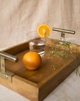 Wooden Tray - Rectangle T-Handle