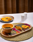 Wooden Platter with bowl