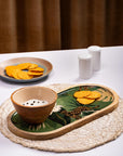 Wooden Platter with bowl