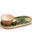 Wooden Platter with bowl
