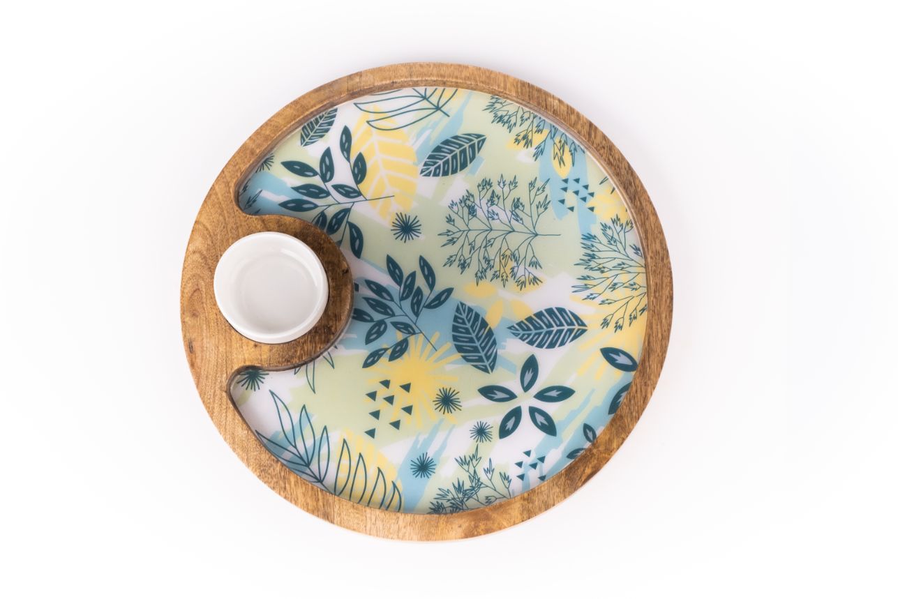 Chip and Dip Round Platter
