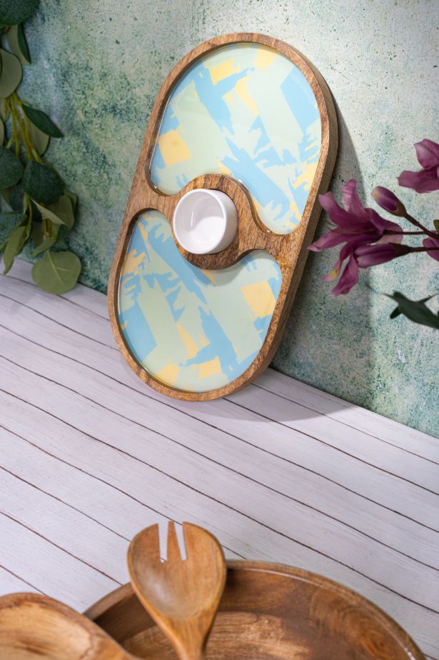 Chip and Dip Oval Platter