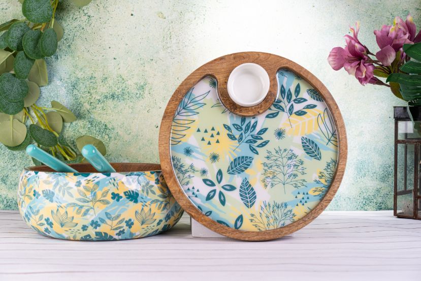 Chip and Dip Round Platter