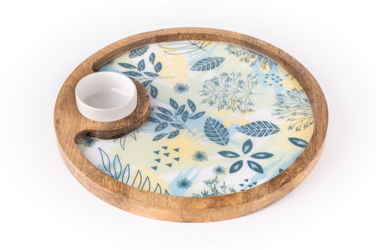 Chip and Dip Round Platter