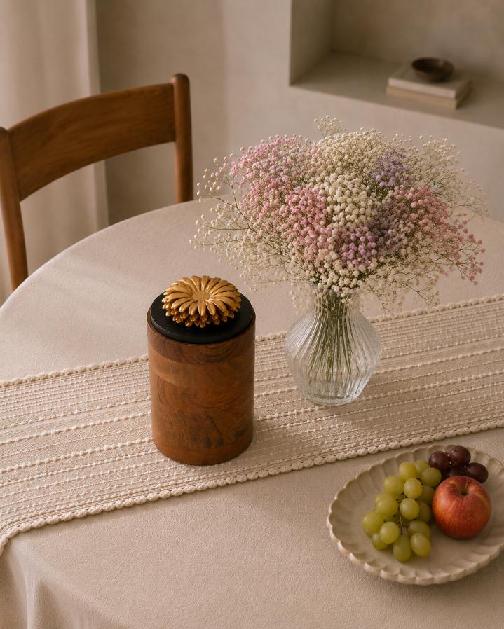 Wooden Canister - Floral
