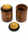 Wooden Canister - Floral