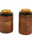 Wooden Canister - Floral