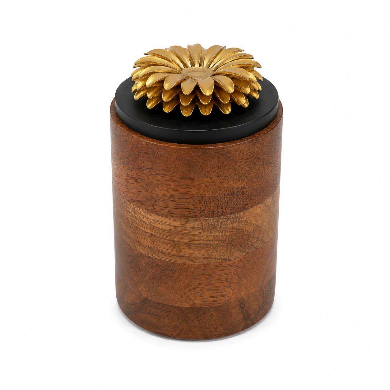 Wooden Canister - Floral