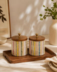 Wooden Canister - Palm Royale
