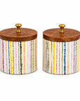 Wooden Canister - Palm Royale