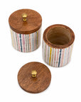 Wooden Canister - Palm Royale