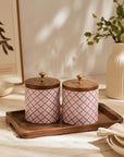 Wooden Canister - Enchanted Garden