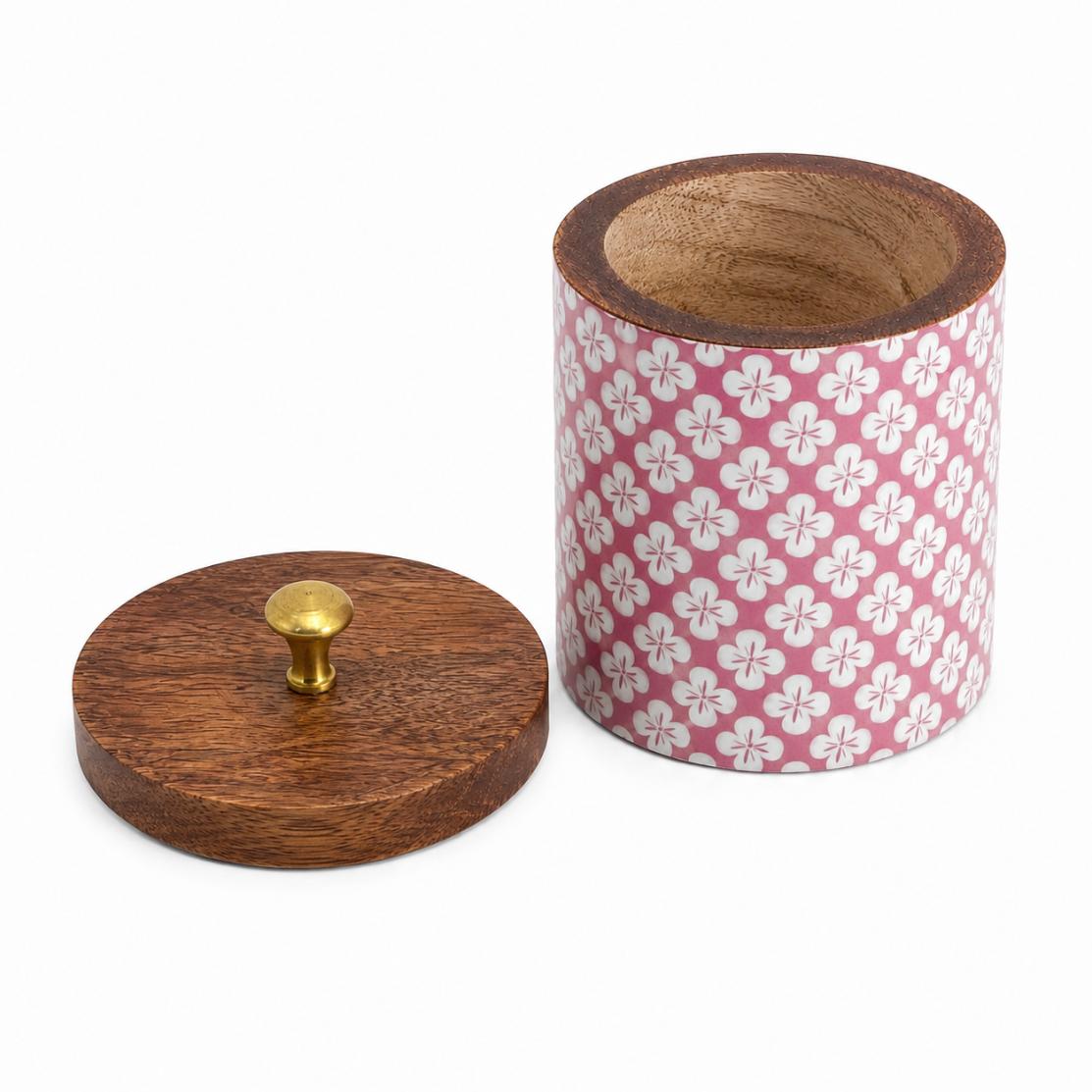 Wooden Canister - Enchanted Garden