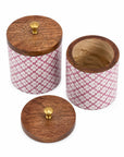 Wooden Canister - Enchanted Garden