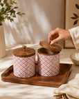 Wooden Canister - Enchanted Garden