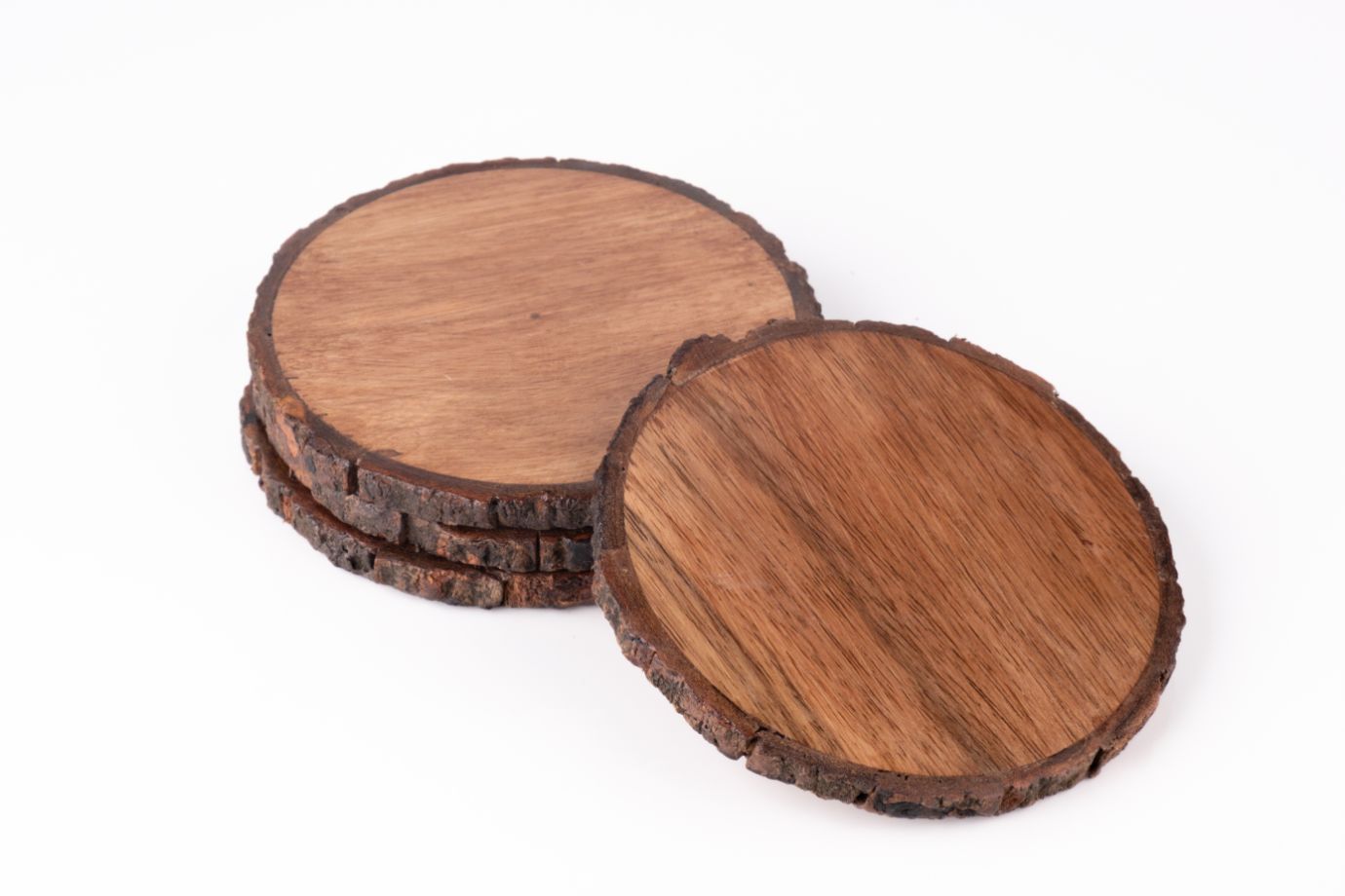 Coasters Wooden Bark