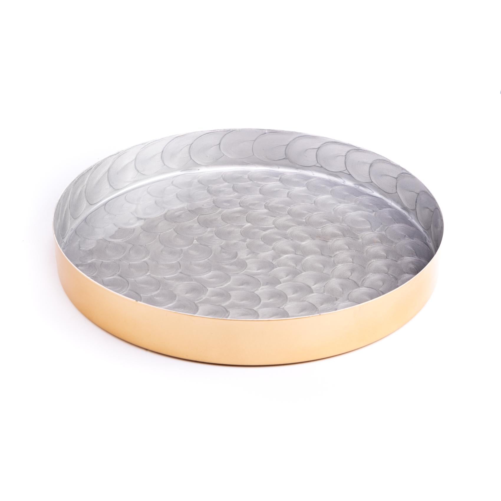 Metal Tray - Shell Round