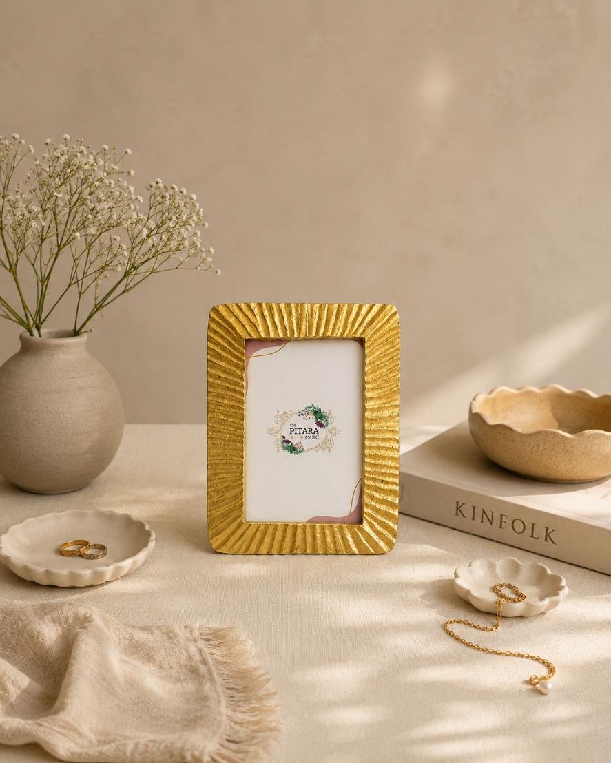 Photo Frame Metal Gold