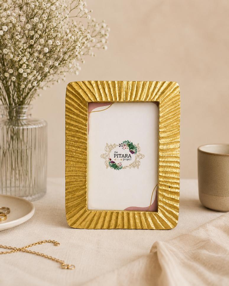 Photo Frame Metal Gold