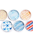 Metal Platter - Shibori - Set of 6 - Dessert