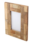 Photo Frame Wood Brass Inlay
