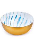 Serving Bowl Metal Shibori 12"