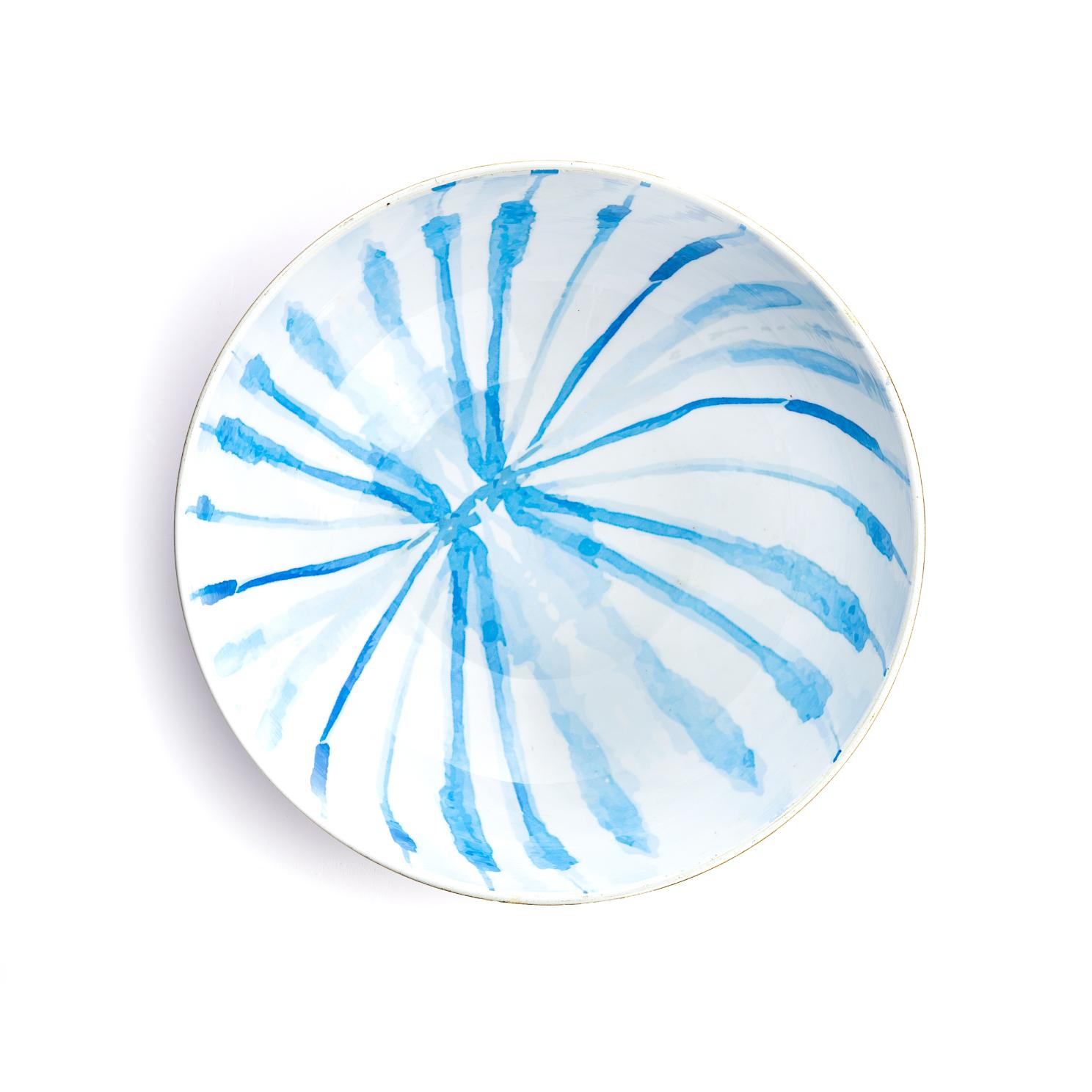 Serving Bowl Metal Shibori 12&quot;