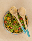 Wooden Salad Bowl + Server Set