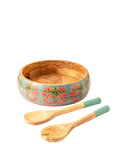 Wooden Salad Bowl + Server Set