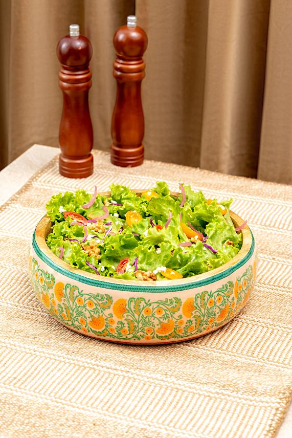 Wooden Salad Bowl + Server Set