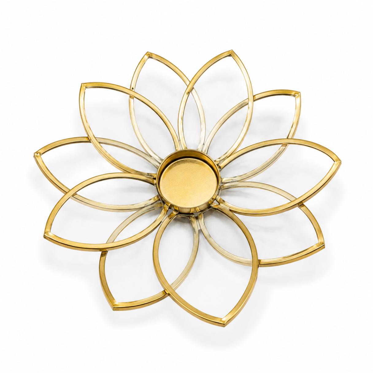 T-Light Holder Metal Floral Diya