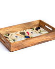 Tray Wooden - Nordic Bloom Beige