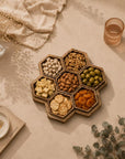 Tray Wooden - Honeycomb