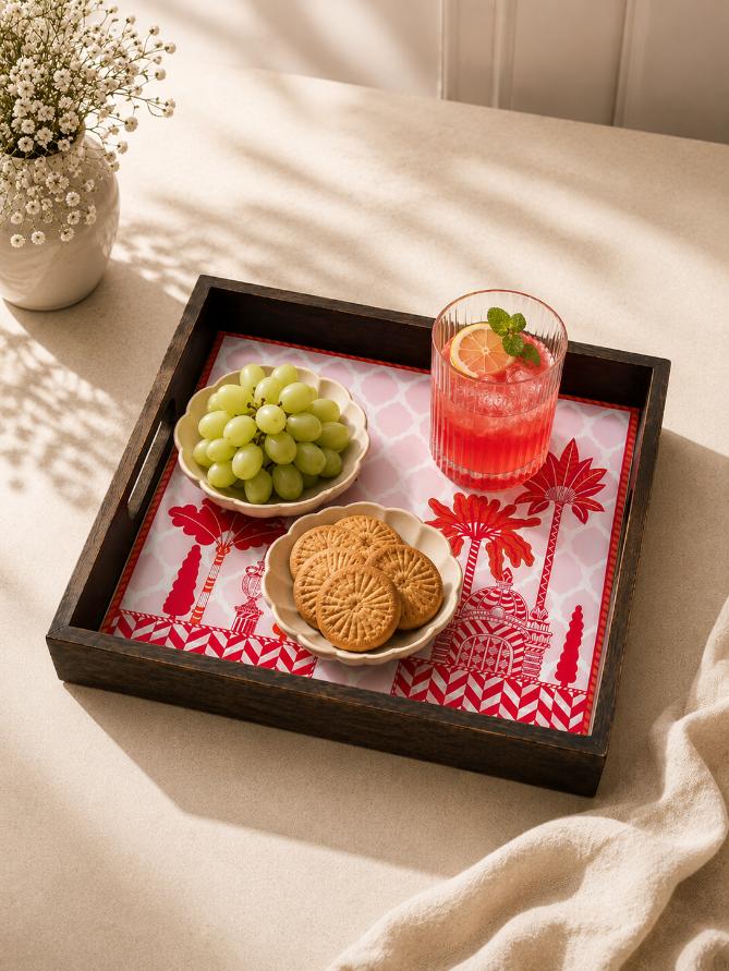 Tray Wooden - Palm Royale