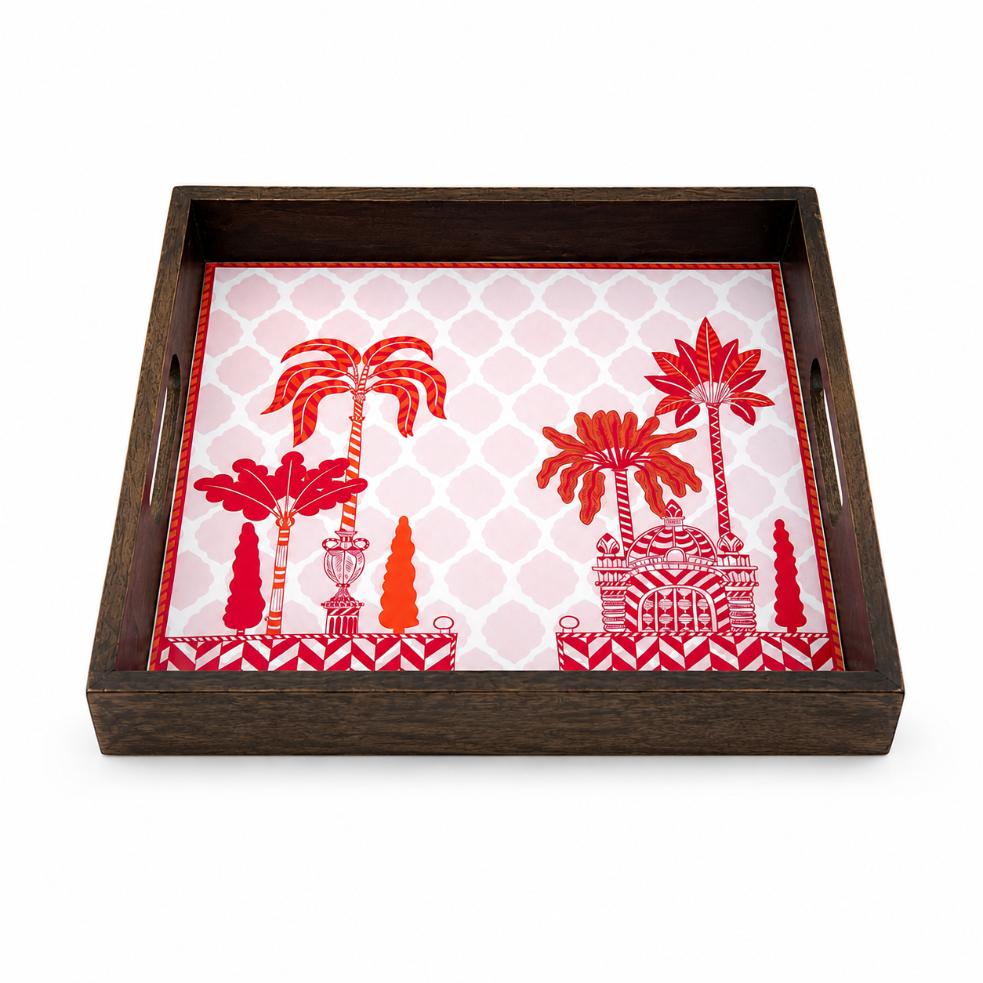 Tray Wooden - Palm Royale