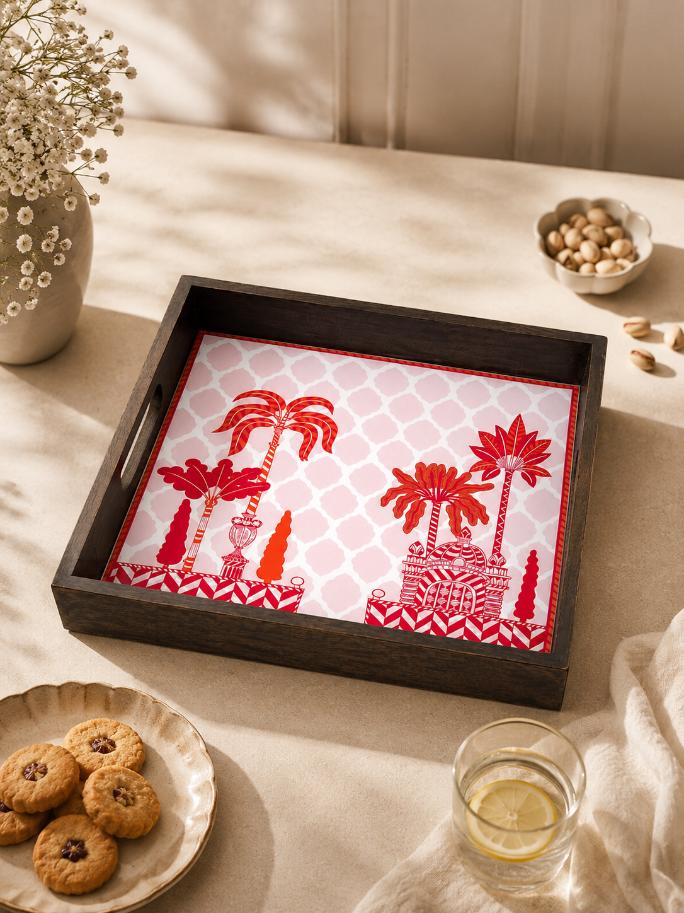 Tray Wooden - Palm Royale