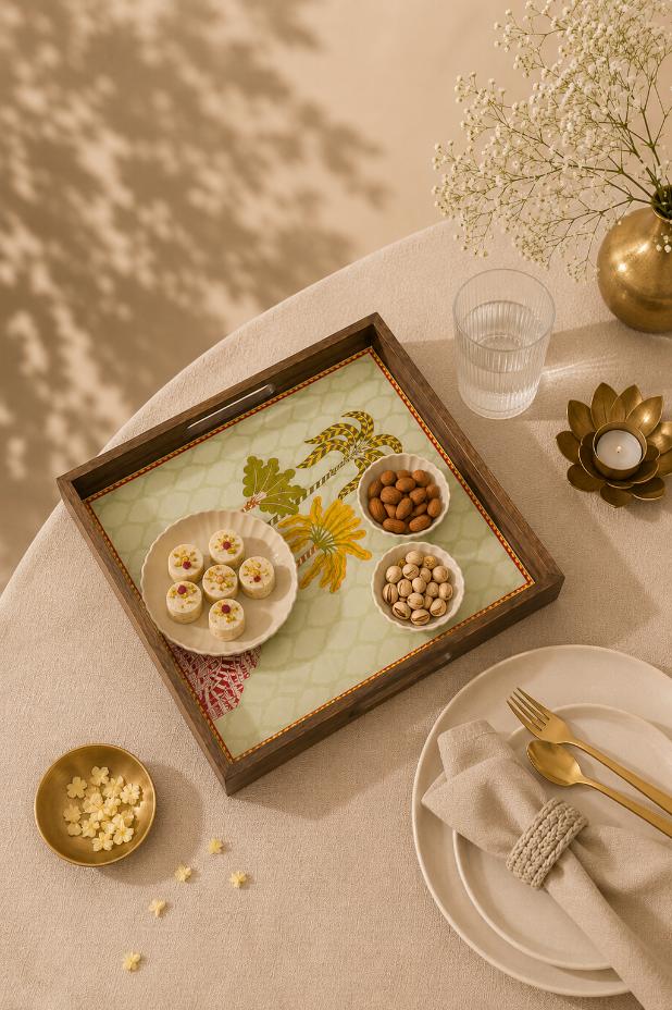 Tray Wooden - Palm Royale
