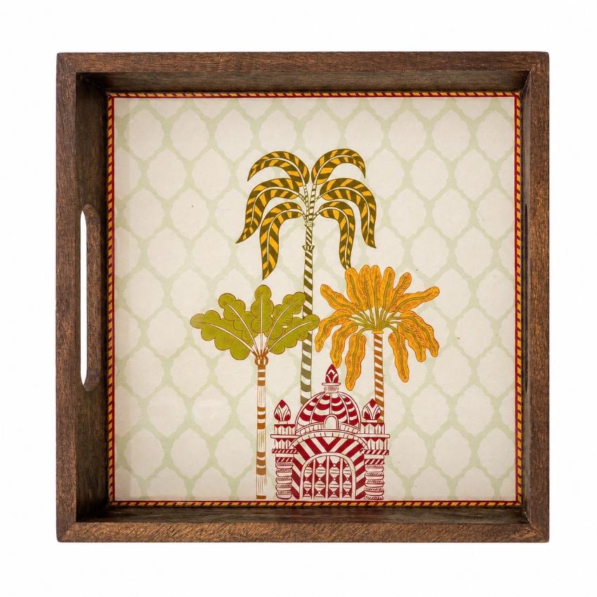 Tray Wooden - Palm Royale
