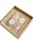 Tray Wooden - Coastal Seashell