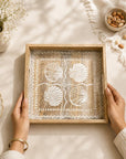 Tray Wooden - Coastal Seashell