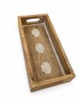 Tray Wooden - Coastal Seashell