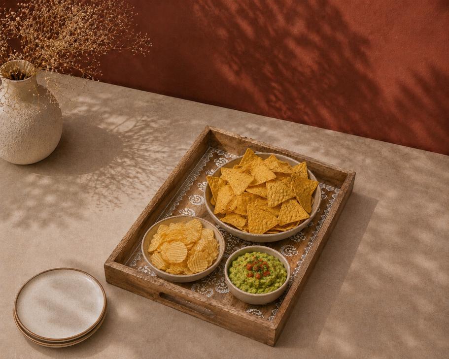 Tray Wooden - Gulmohar