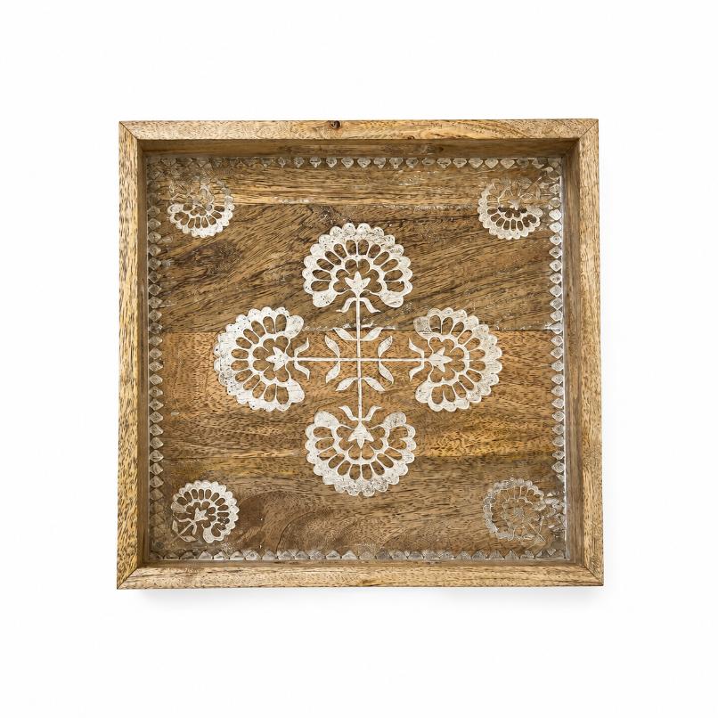 Tray Wooden - Gulmohar