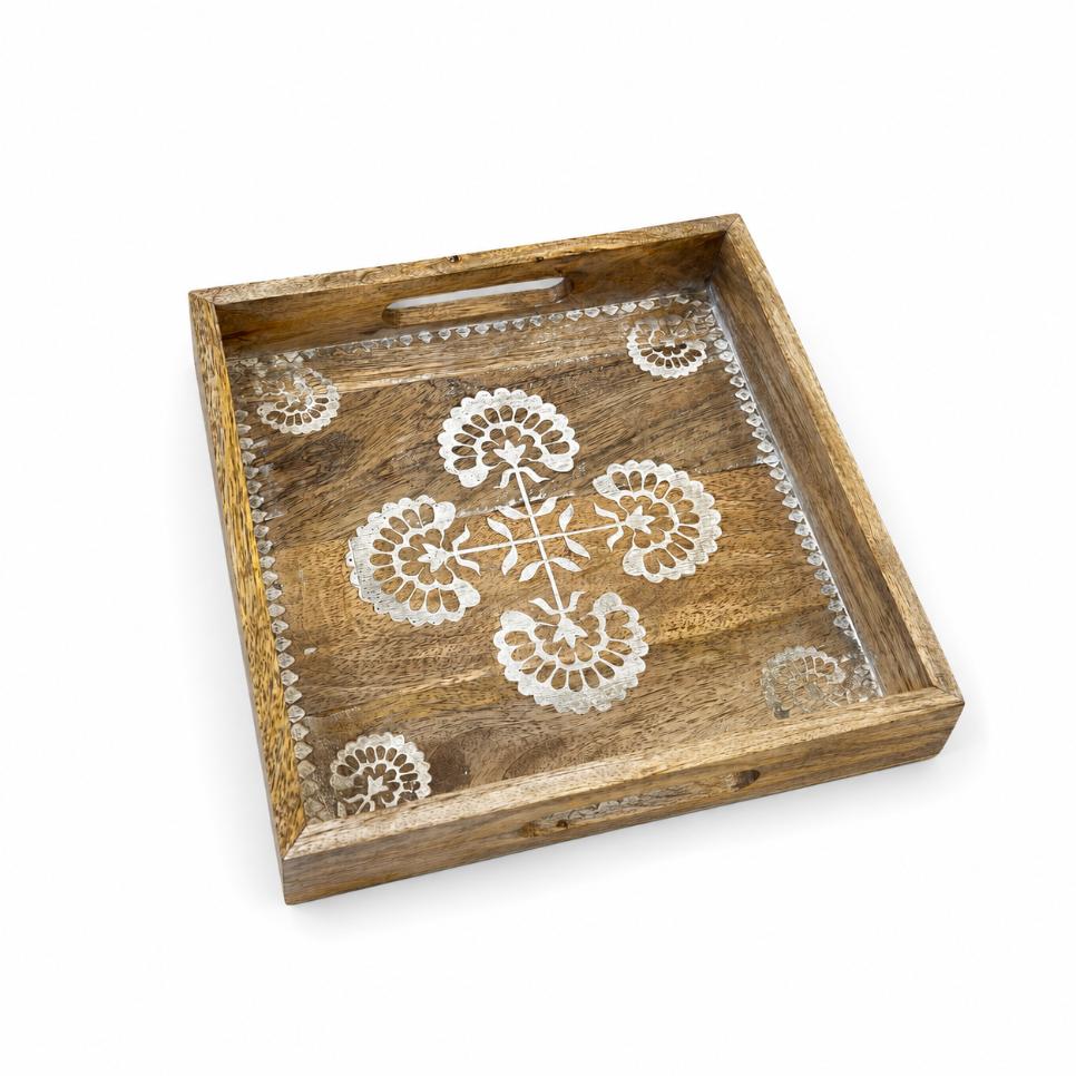 Tray Wooden - Gulmohar