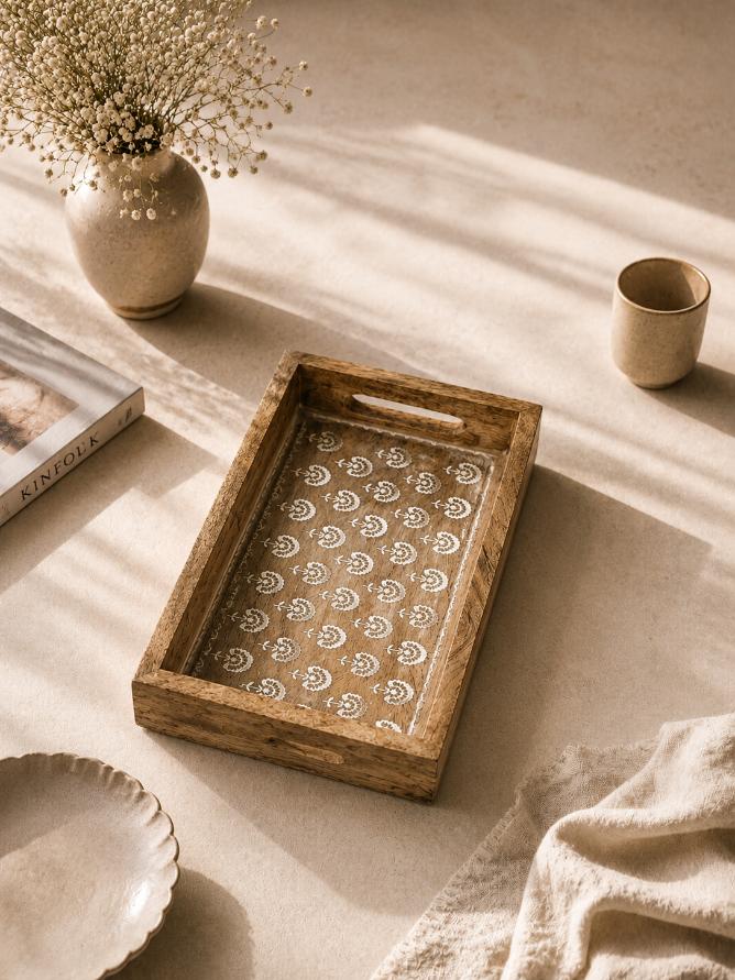 Tray Wooden - Gulmohar