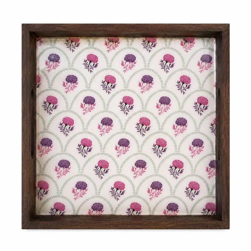 Tray Wooden - Enchanted Garden