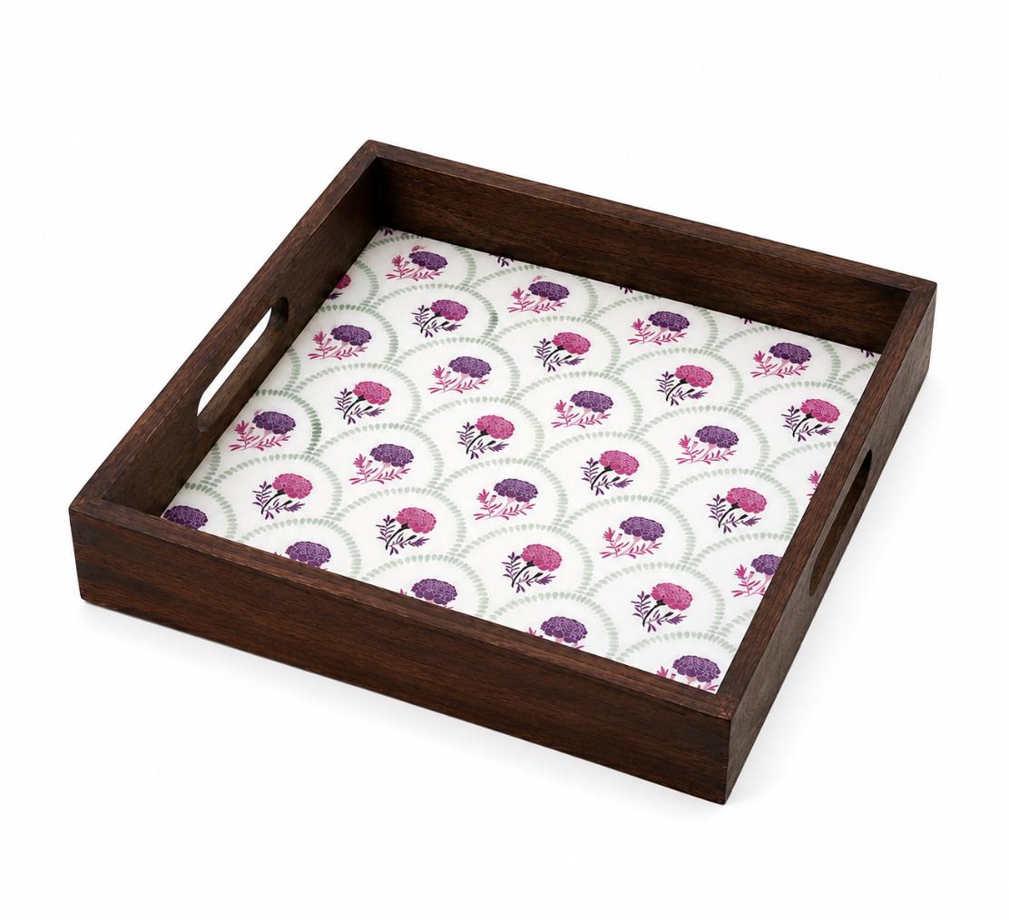 Tray Wooden - Enchanted Garden