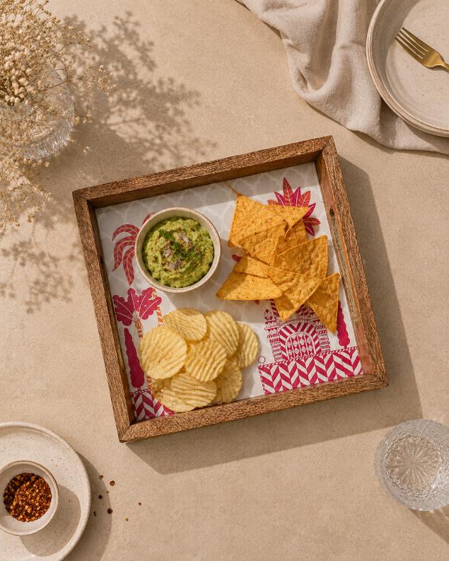 Tray Wooden - Palm Royale