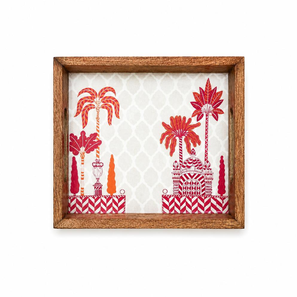 Tray Wooden - Palm Royale
