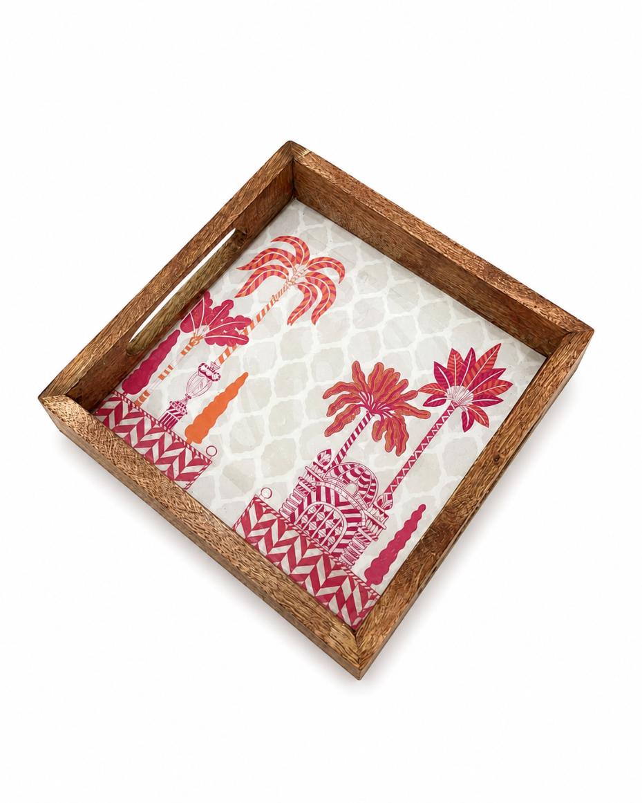 Tray Wooden - Palm Royale